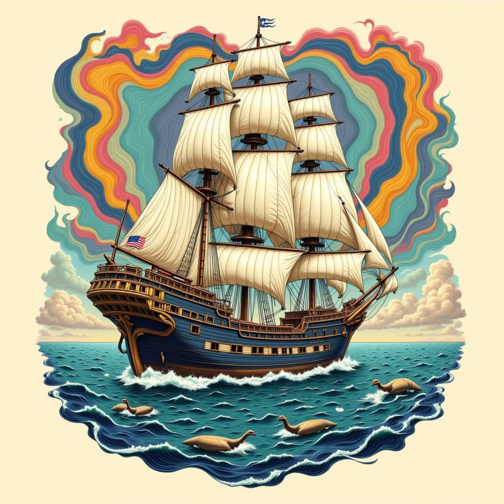 The Mighty Ship And The Whale