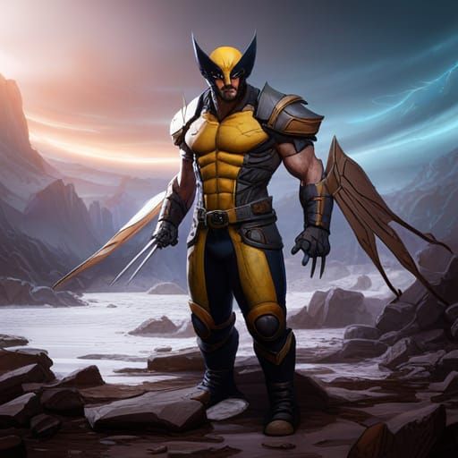 Wolverine Archangel: Detailed Matte Painting