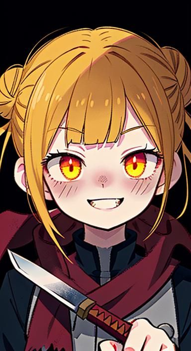 Dark Academia Anime Portrait of Young Woman