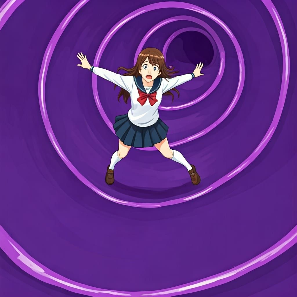 Shizuku Tsukishima on a Crazy Slide