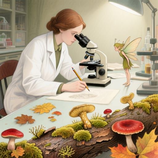 Scientific Illustrator Creates Detailed Lichen Art with Fair...