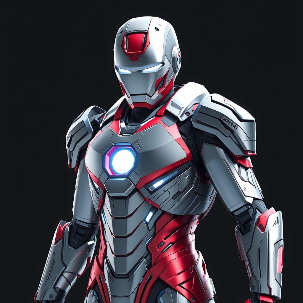 Ironman Armor in Futuristic Space Suit