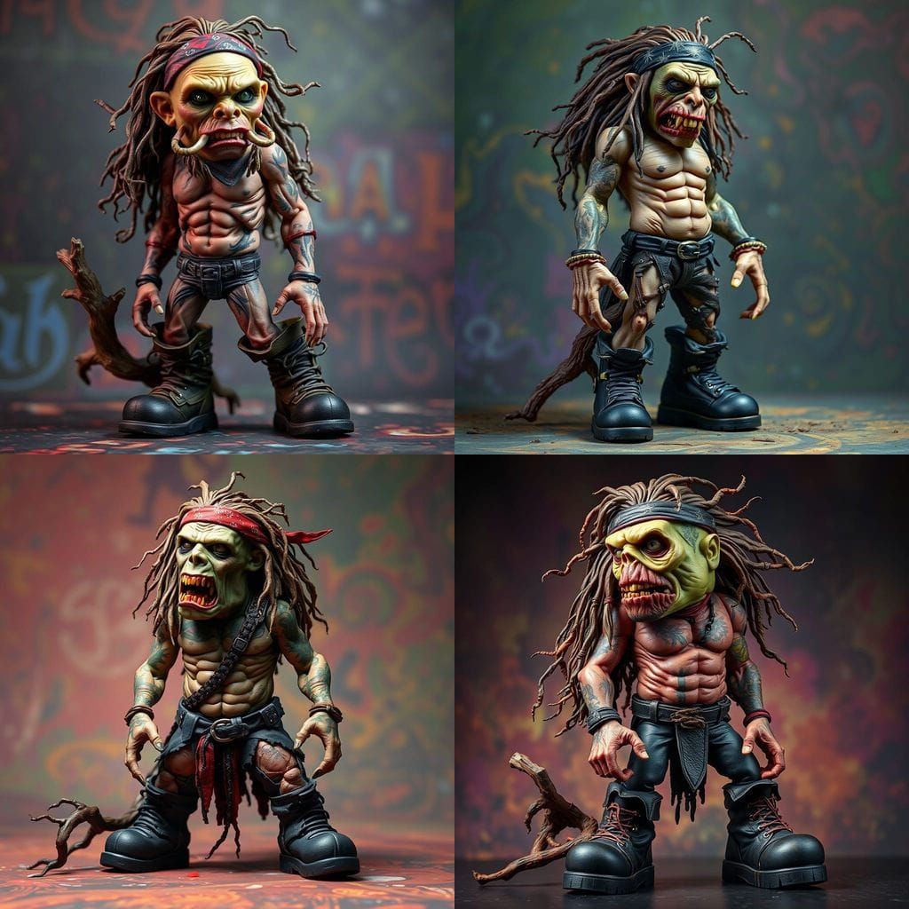 Grotesque Rock Icon Parody Action Figure