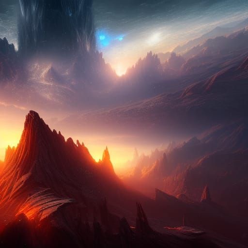 Spectacular Dying Star in Detailed Digital Painting