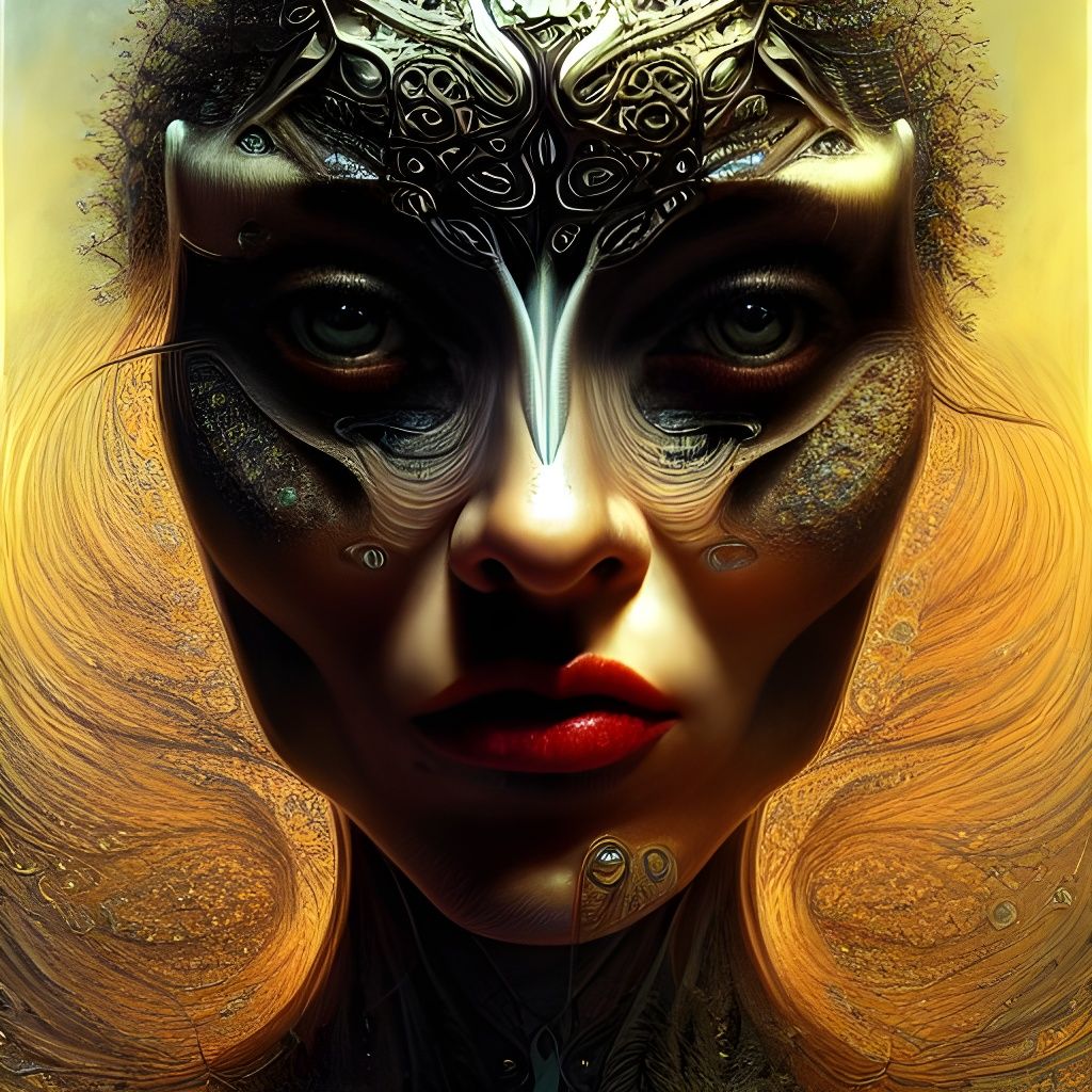 AI Ego Vision: Detailed Fantasy Digital Painting