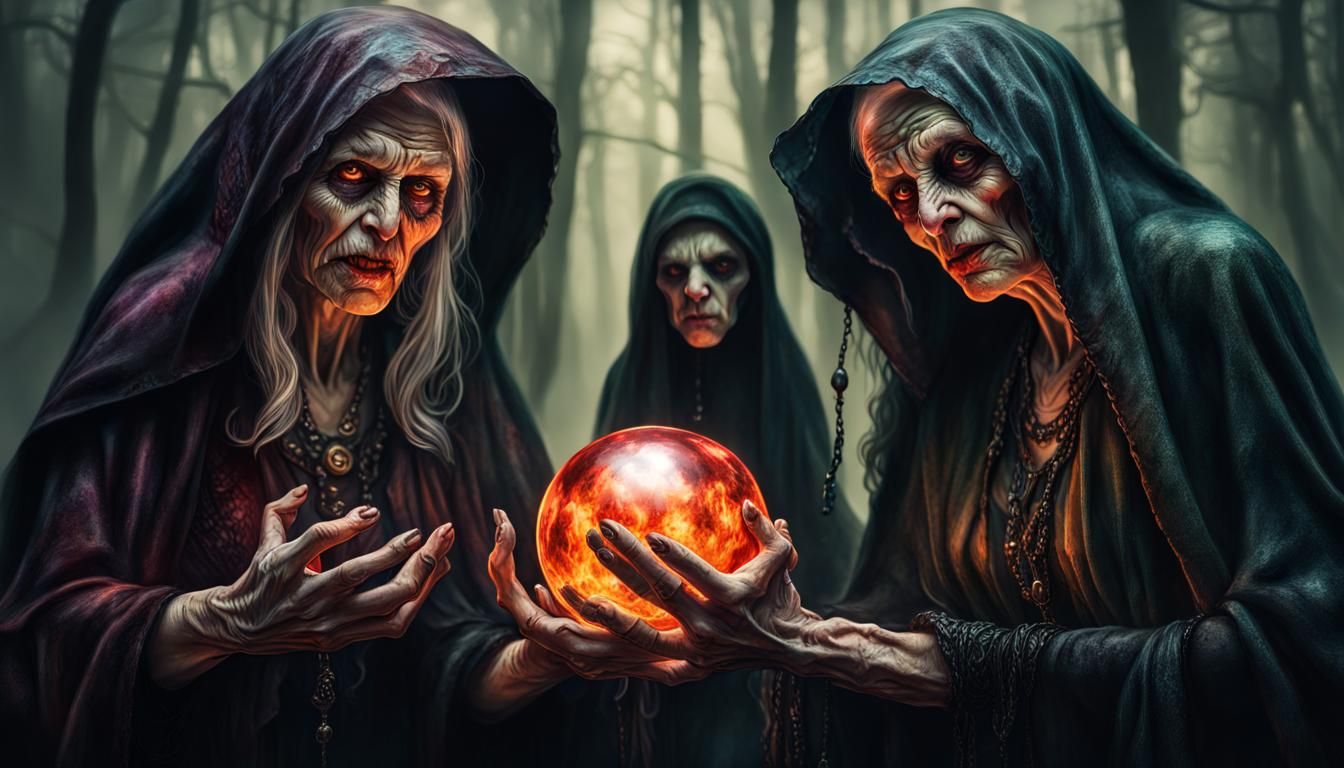 Sinister Oracle: Three Evil Sisters in Gothic Woods