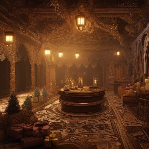 Dramatic Grimoire Christmas Present: Digital Matte Painting