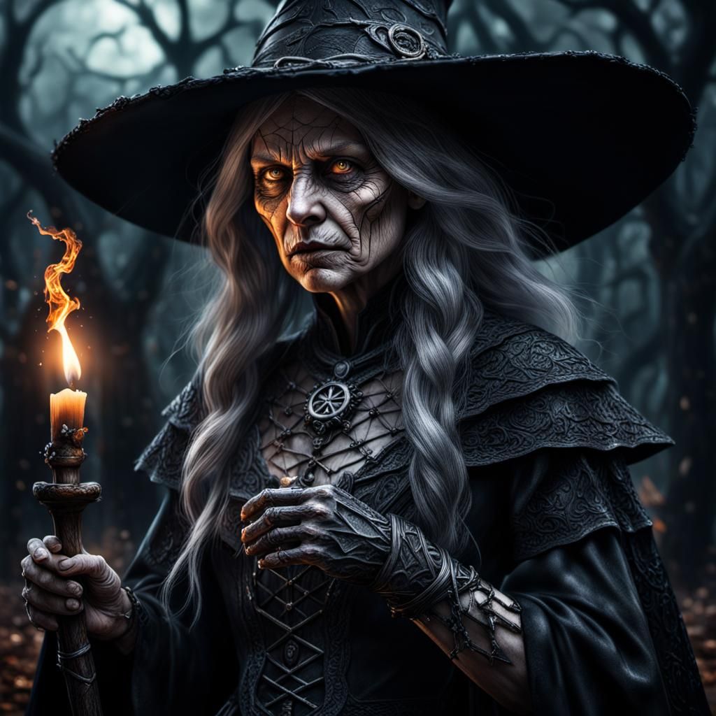 Hyperrealistic Image of the Ultimate Witch
