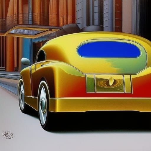 Gold Chrome Rolls-Royce Phantom: Surreal Hyper-Realism