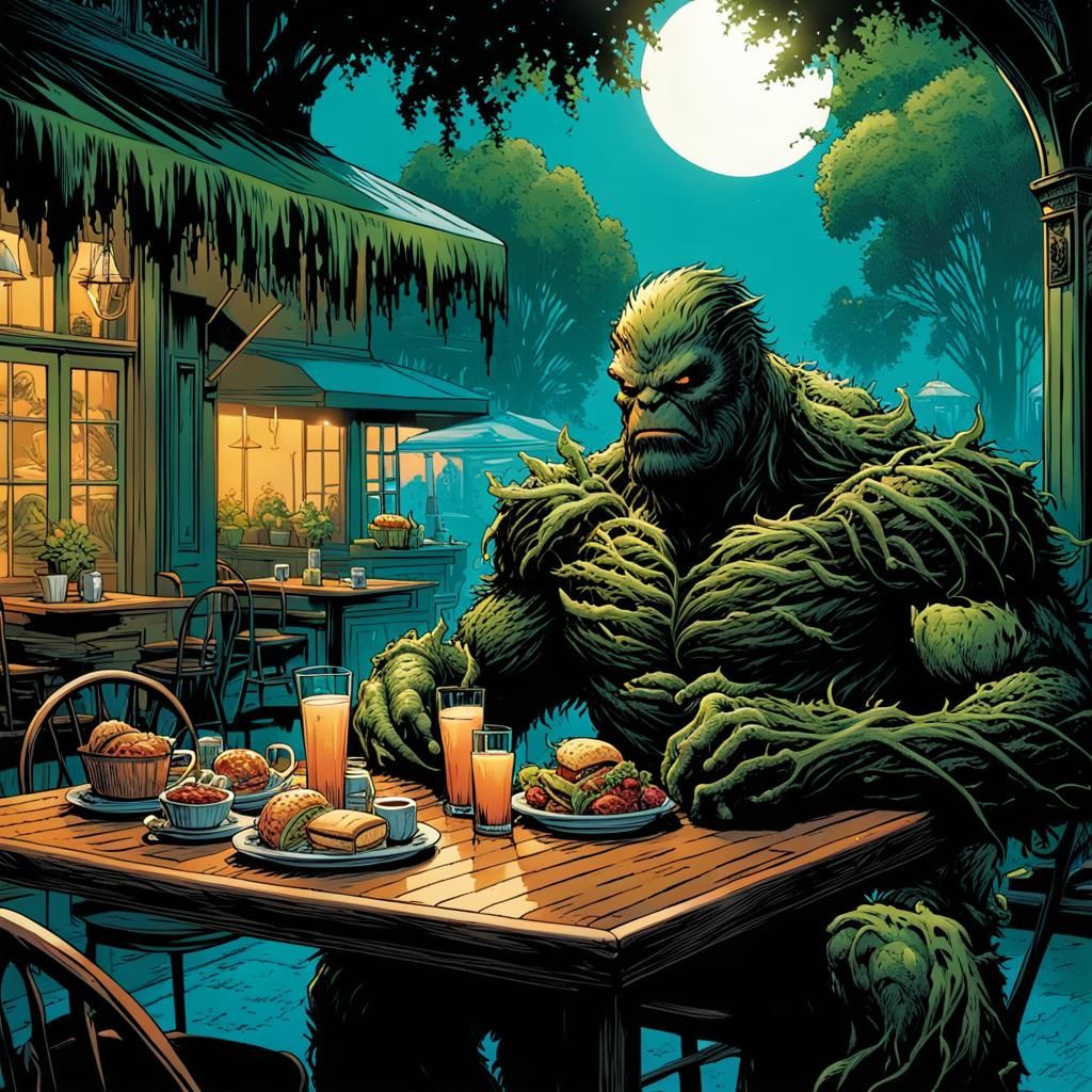 Swamp Thing Brunch: Comic Book Art