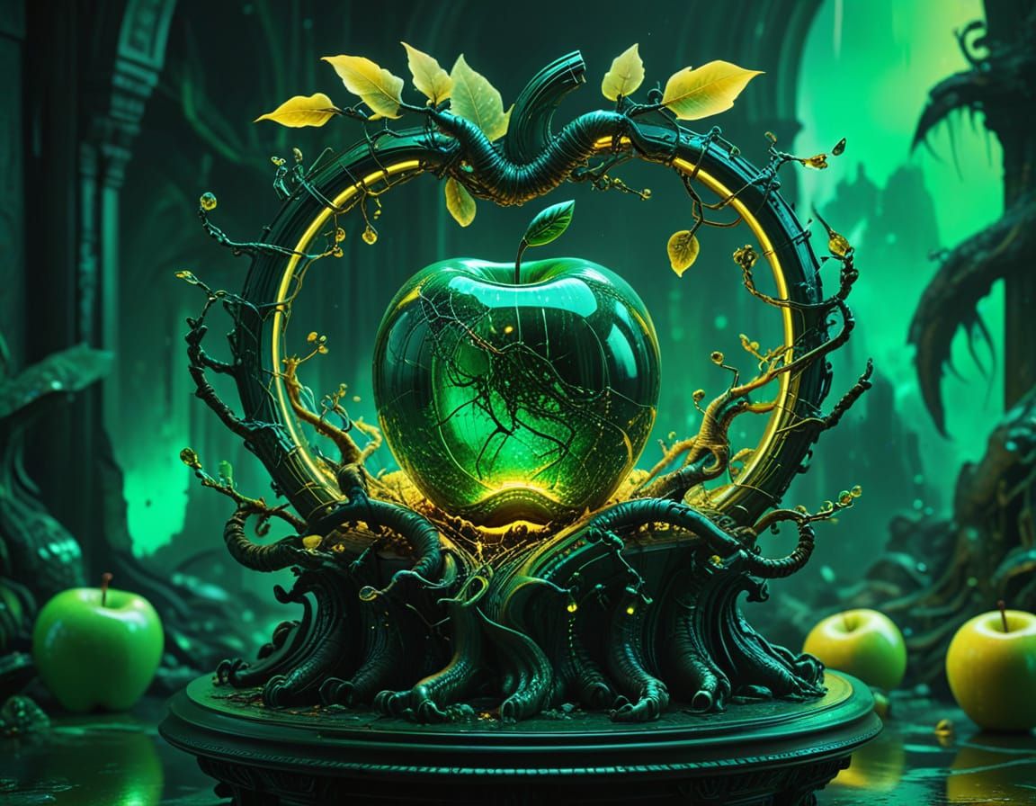 Mystical emarald apple