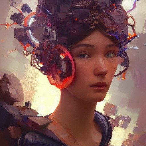 Joyful Childhood Portrait in Hyperdetailed Style