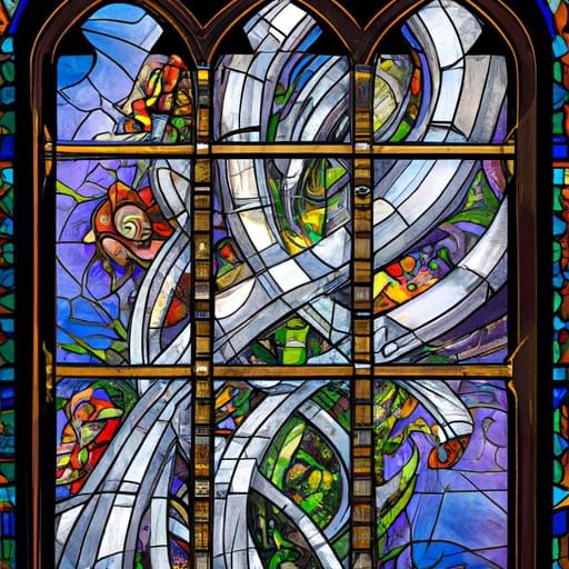 Stained Glass Window: Arts and Crafts Masterpiece