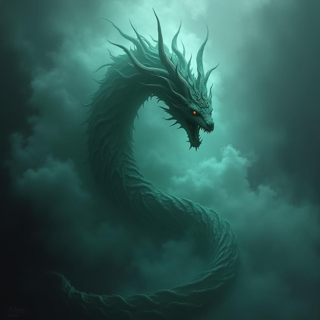 Ethereal God of Jealousy in Baroque Style