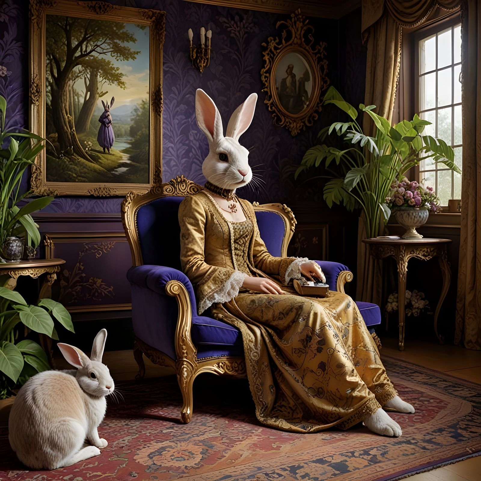 Lady Furry in Purple