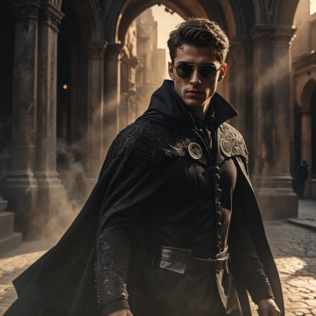 Cinematic Portrait of Aristocratic Man in Baroque Style