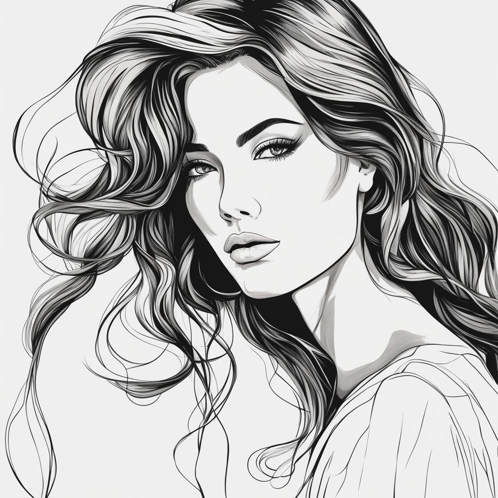 Line Art Portrait #1