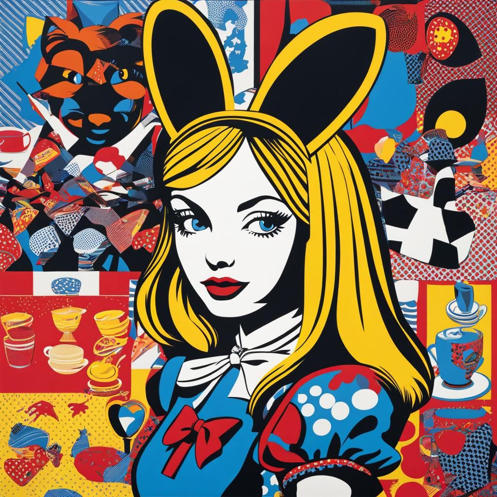 Alice in Wonderland as Pop Art