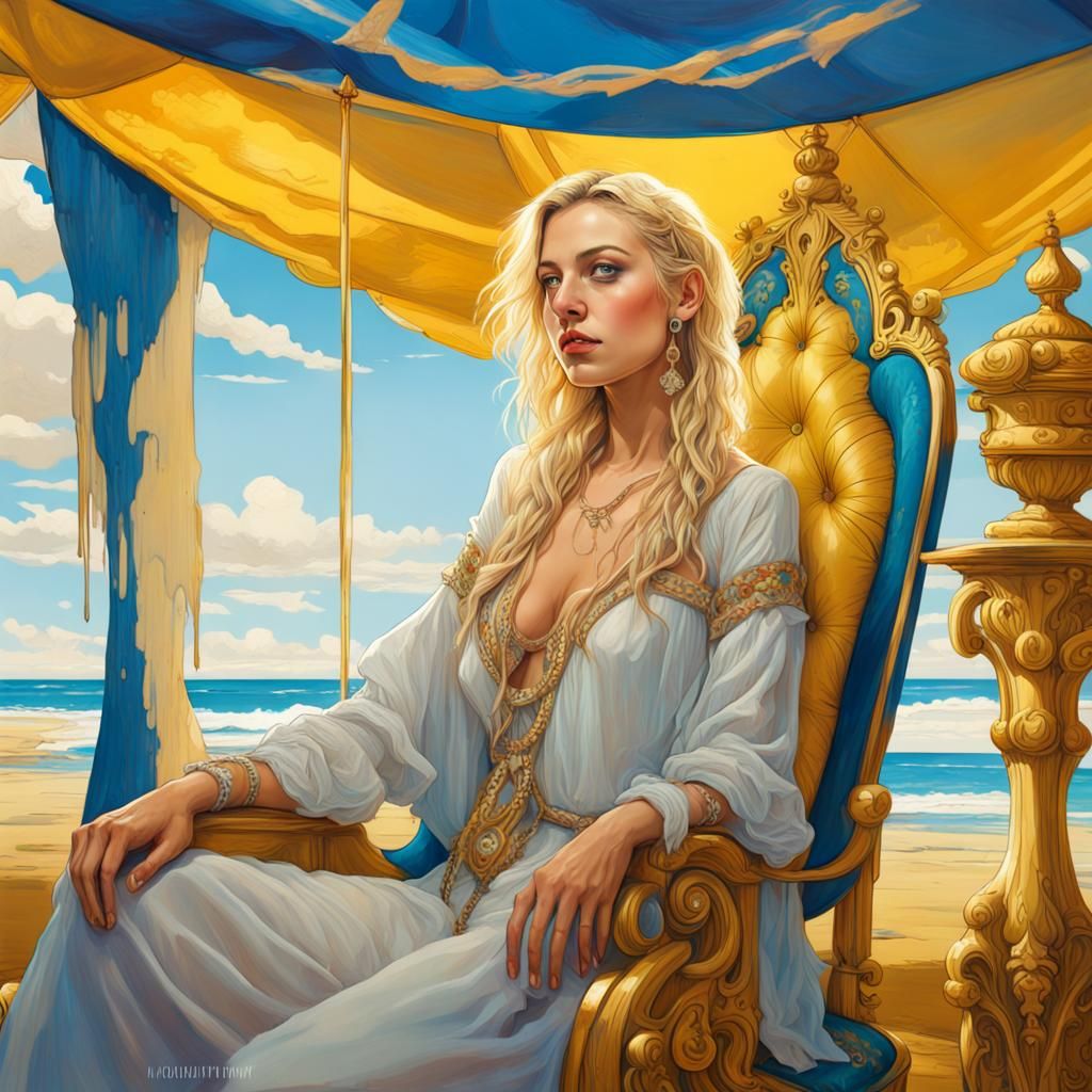 Serenity by the Shore: Princess Veronica's Majestic Retreat by the Nexium Sea