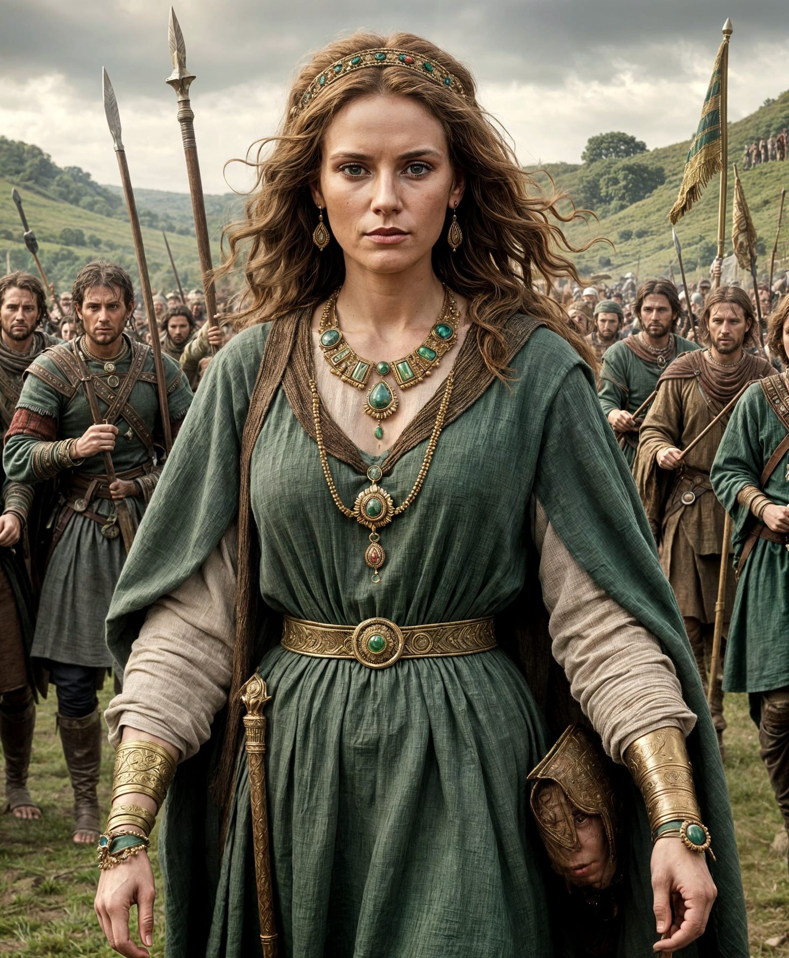 Celtic Queen Leads Tribe in Ancient Battle