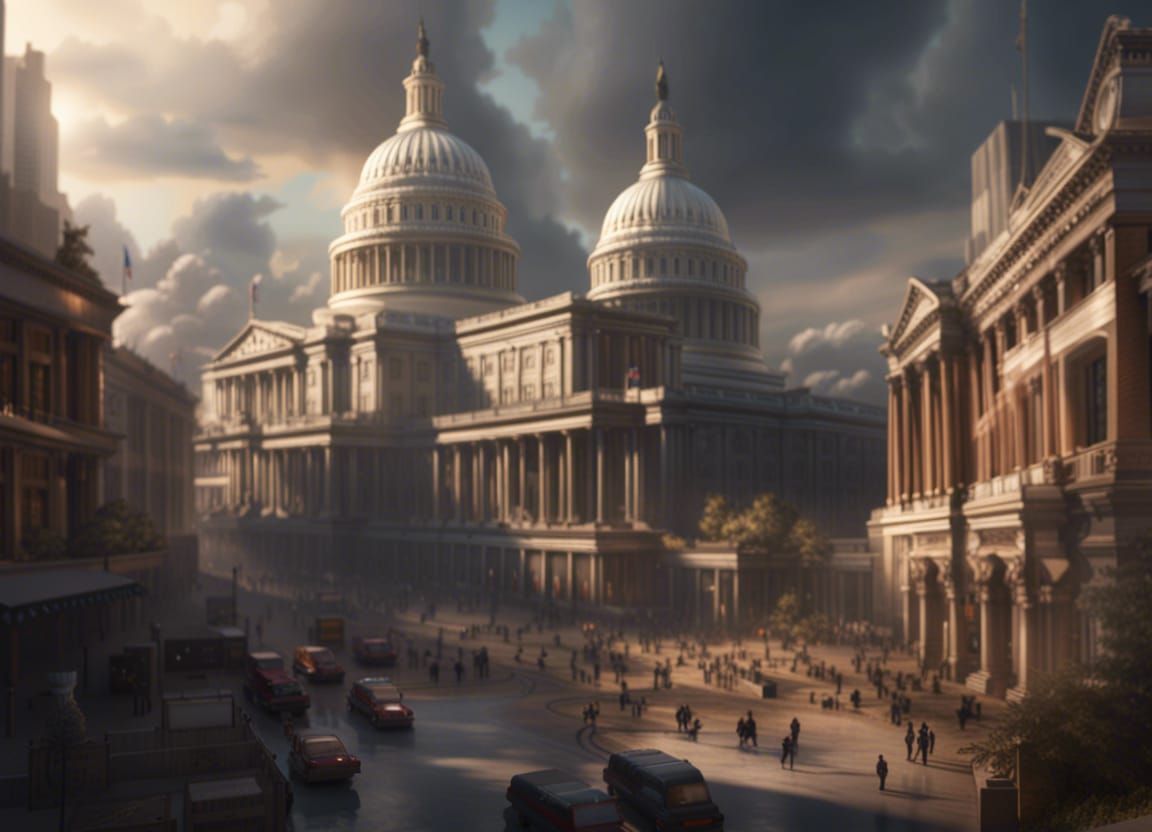 Hyperdetailed Epic Concept Art of America in 8K