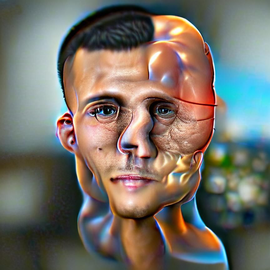 Photorealistic Human Head in Detailed 8K Resolution