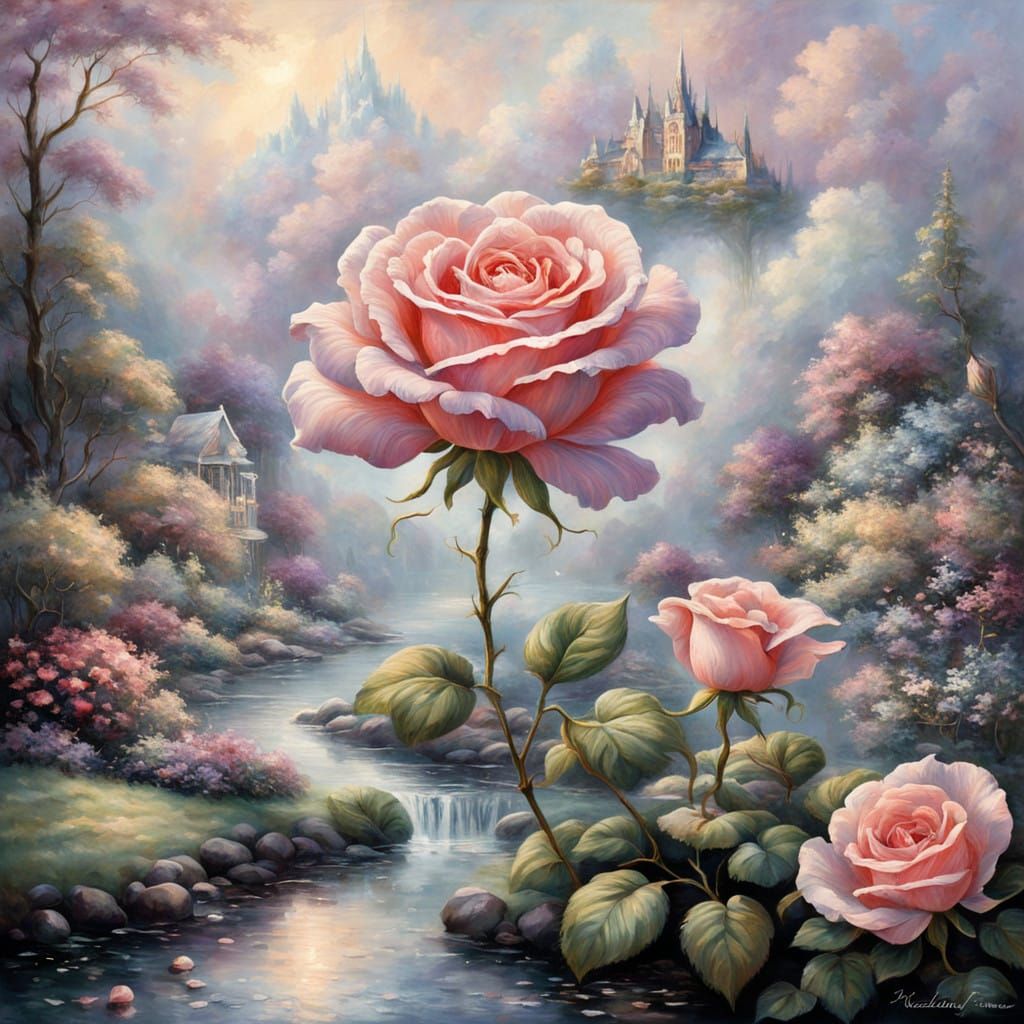 Whispers of Enchantment: Impressionist Heart in Dreamy Lands...