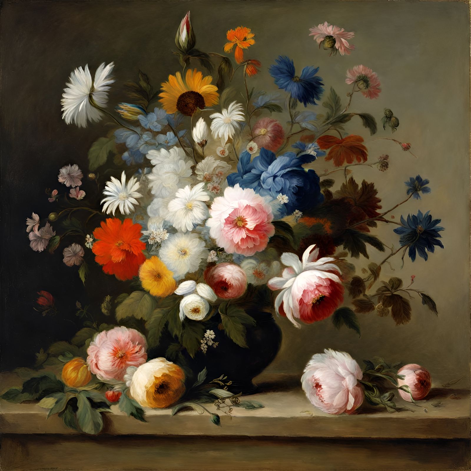 Bouquet of flowers - a nod to Chardin