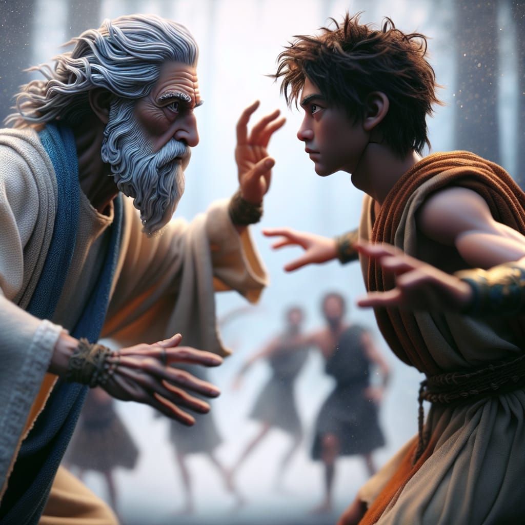 Daedalus Teaches Icarus How to Fly