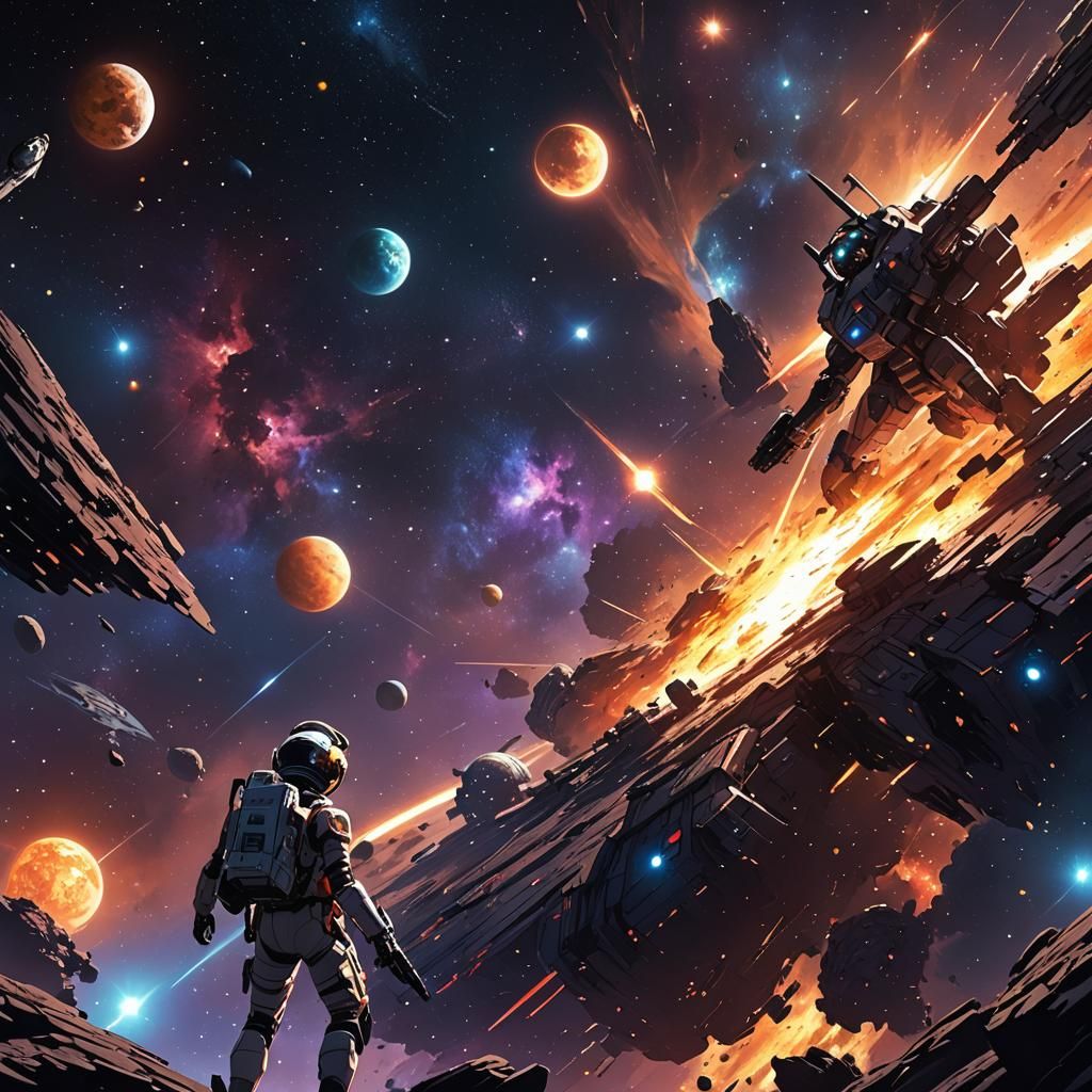 Deep Color Manga Scan of Outer Space