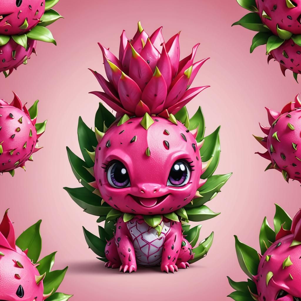 Chibi dragon fruit