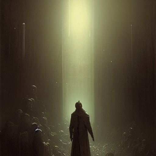 Outlaw's Lonely Friendship in Gothic Horror Style