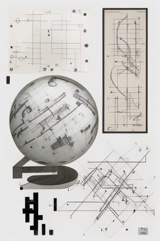 Complex Graphic Score Inspired by Experimental Music