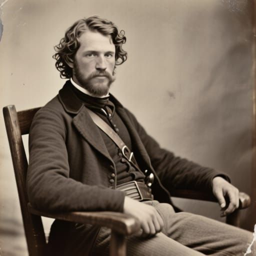 Ben Hall: Realistic 1840s Bushranger Portrait