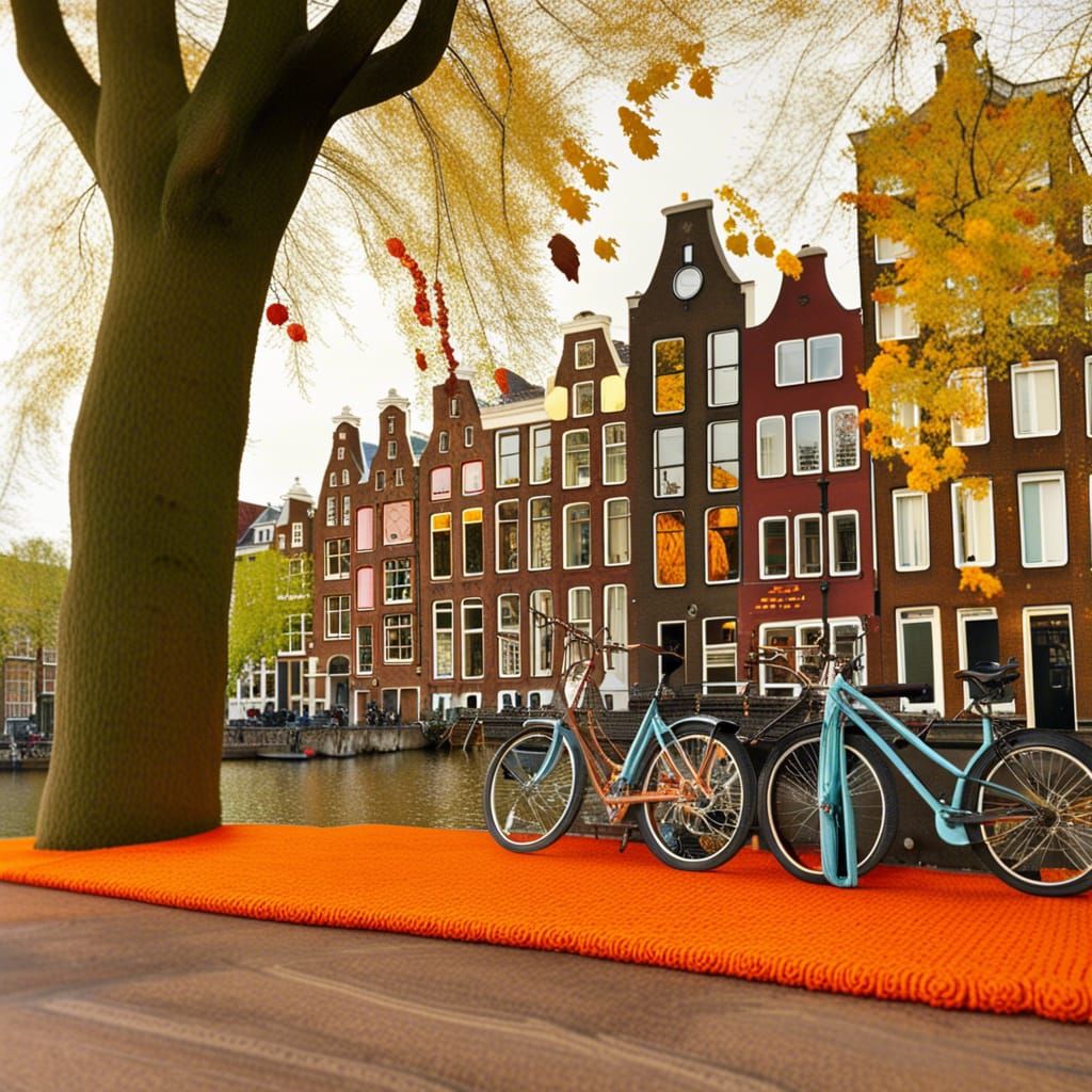 Crocheted Amsterdam in Autumn: A Woollen Indian Summer