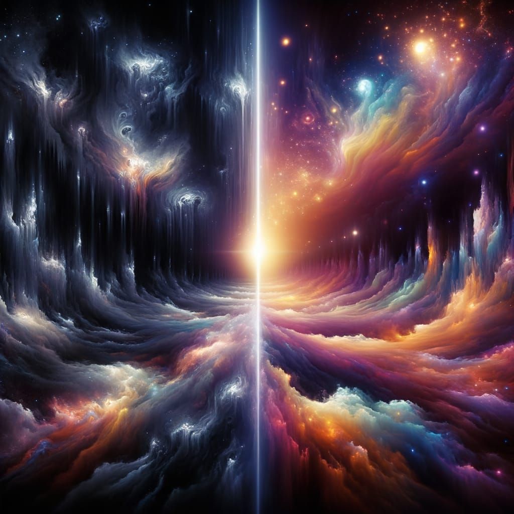 Ethereal Souls Ascending Through Cosmic Chaos