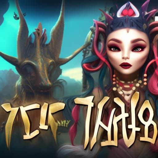 Tik Tok Logo as Fantasy Concept Art