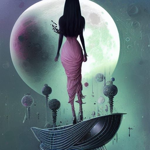 The Moon is like a Boat, of Lemon Peel Afloat.