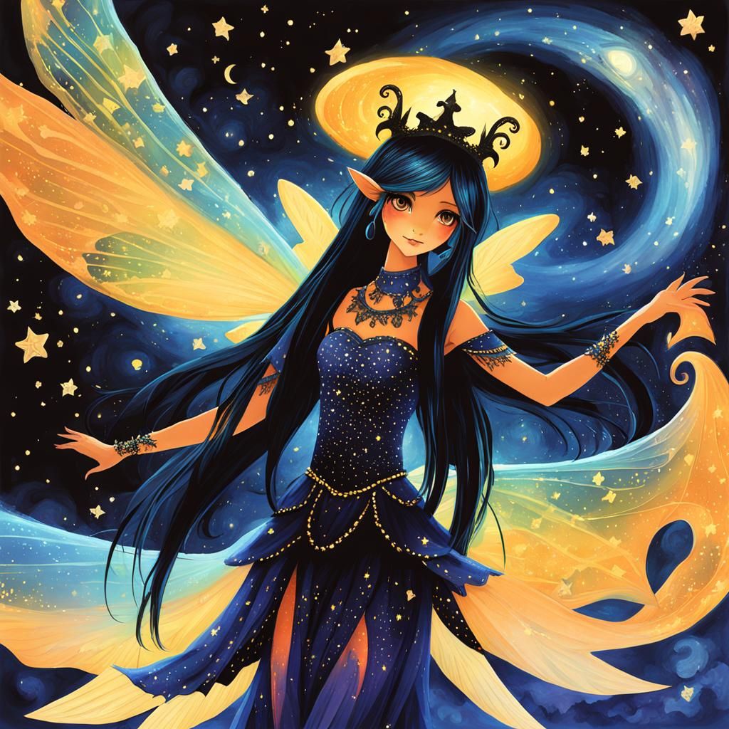 Nightmare Fairy in Dark Fantasy Style