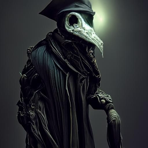 Plague Doctor in Detailed Photorealistic Style