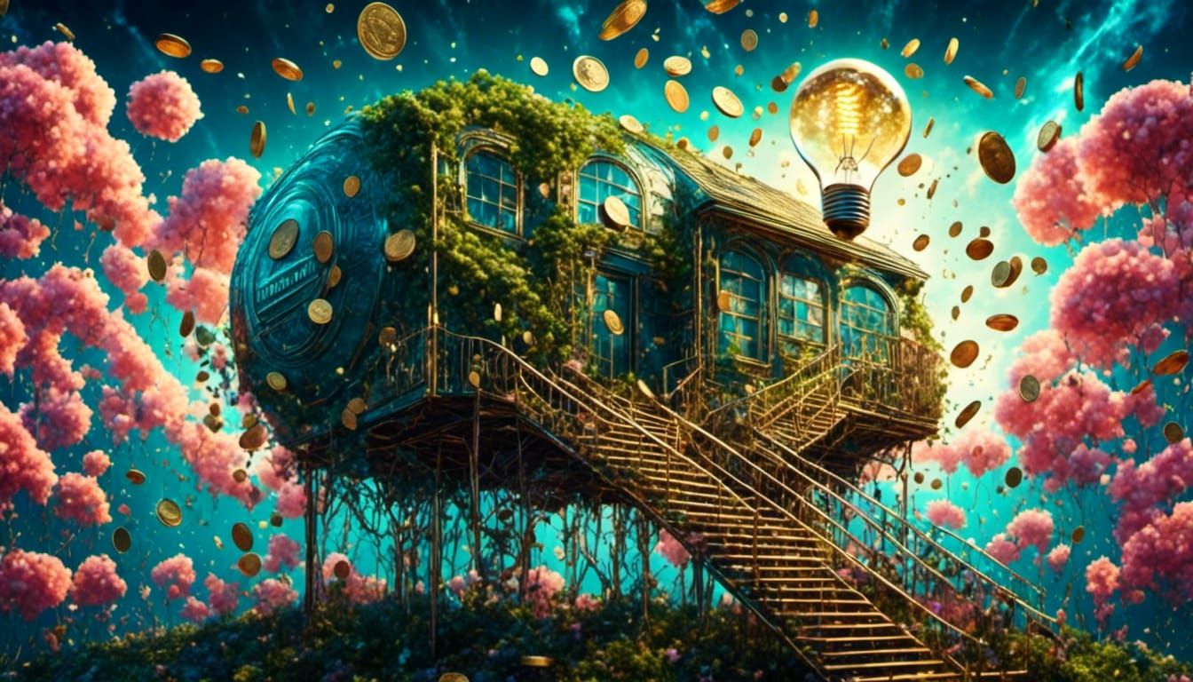 Innovative Ways to Save Money: Cyberpunk Digital Art