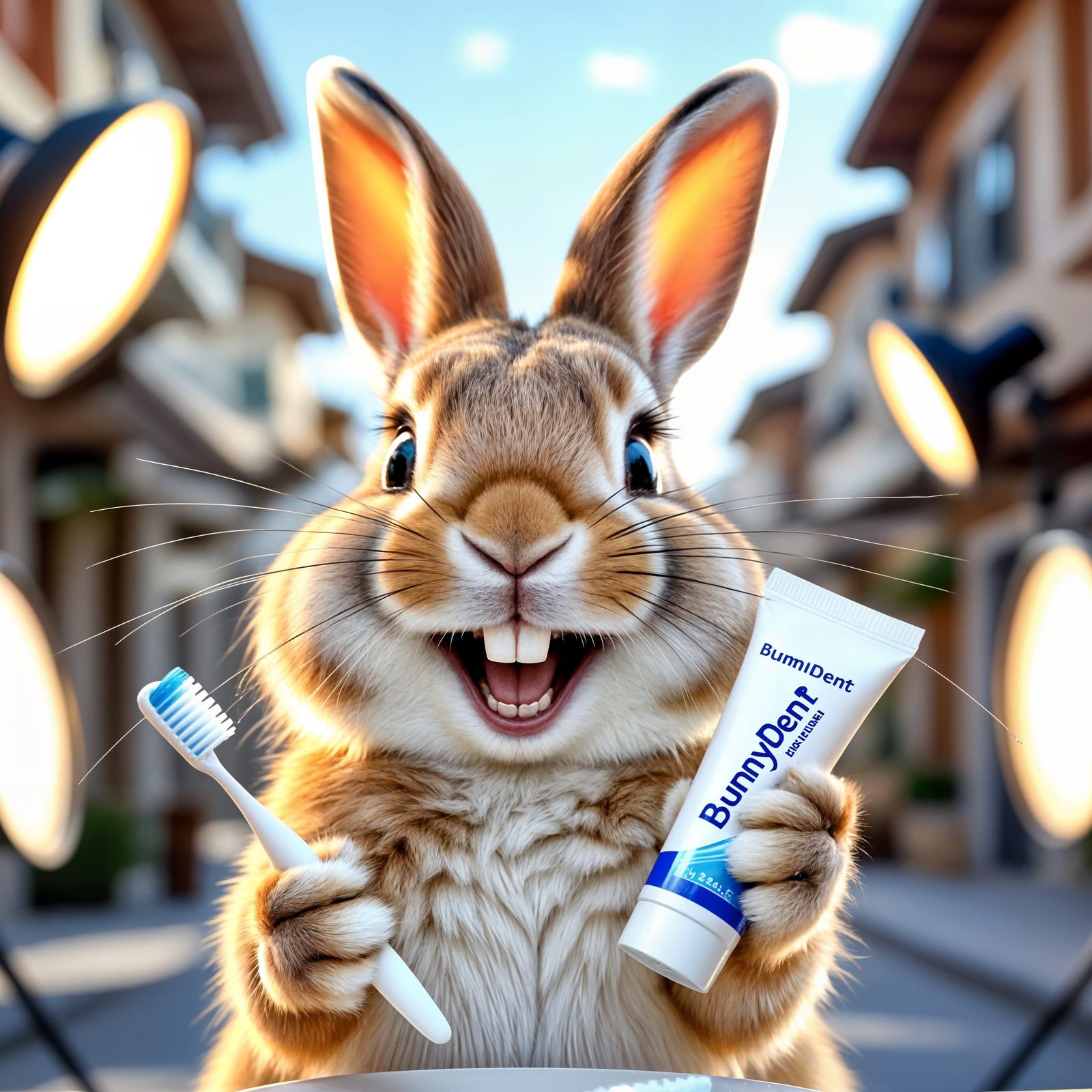 Rabbit's Perfect Smile: BunnyDent Ad in 4K