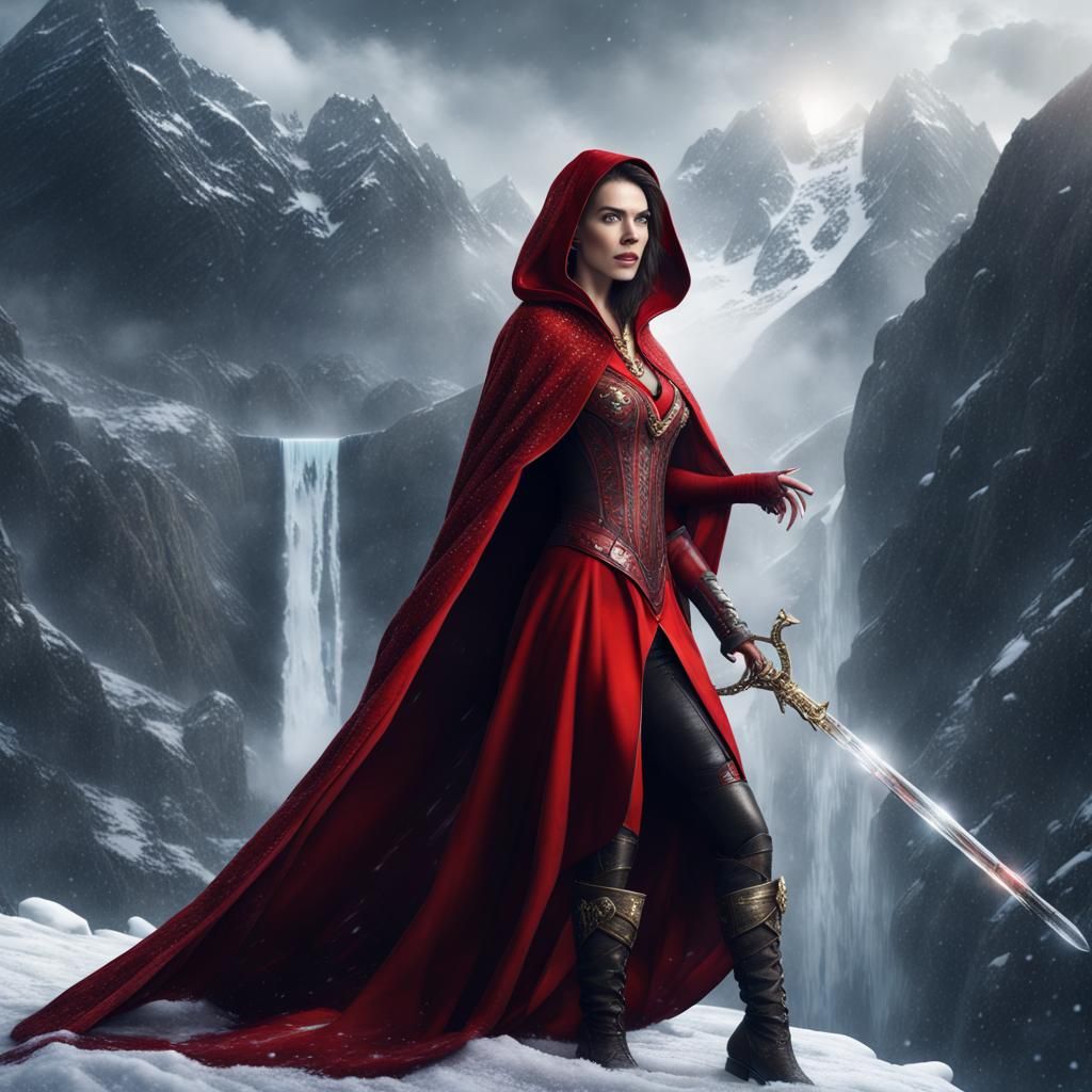 Evil Queen Casting Ice Magic in Winter Palace