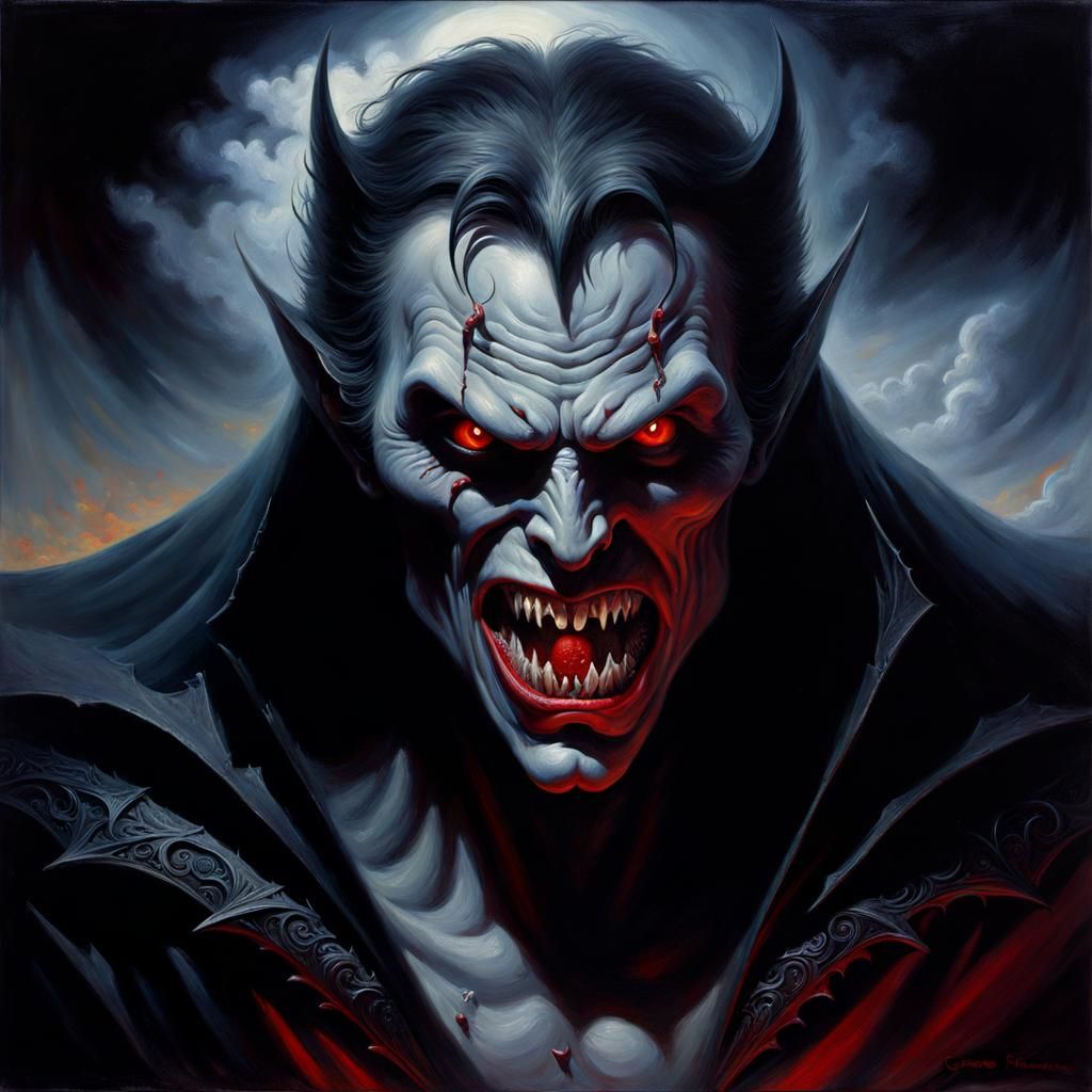 Terrifying shadow vampire