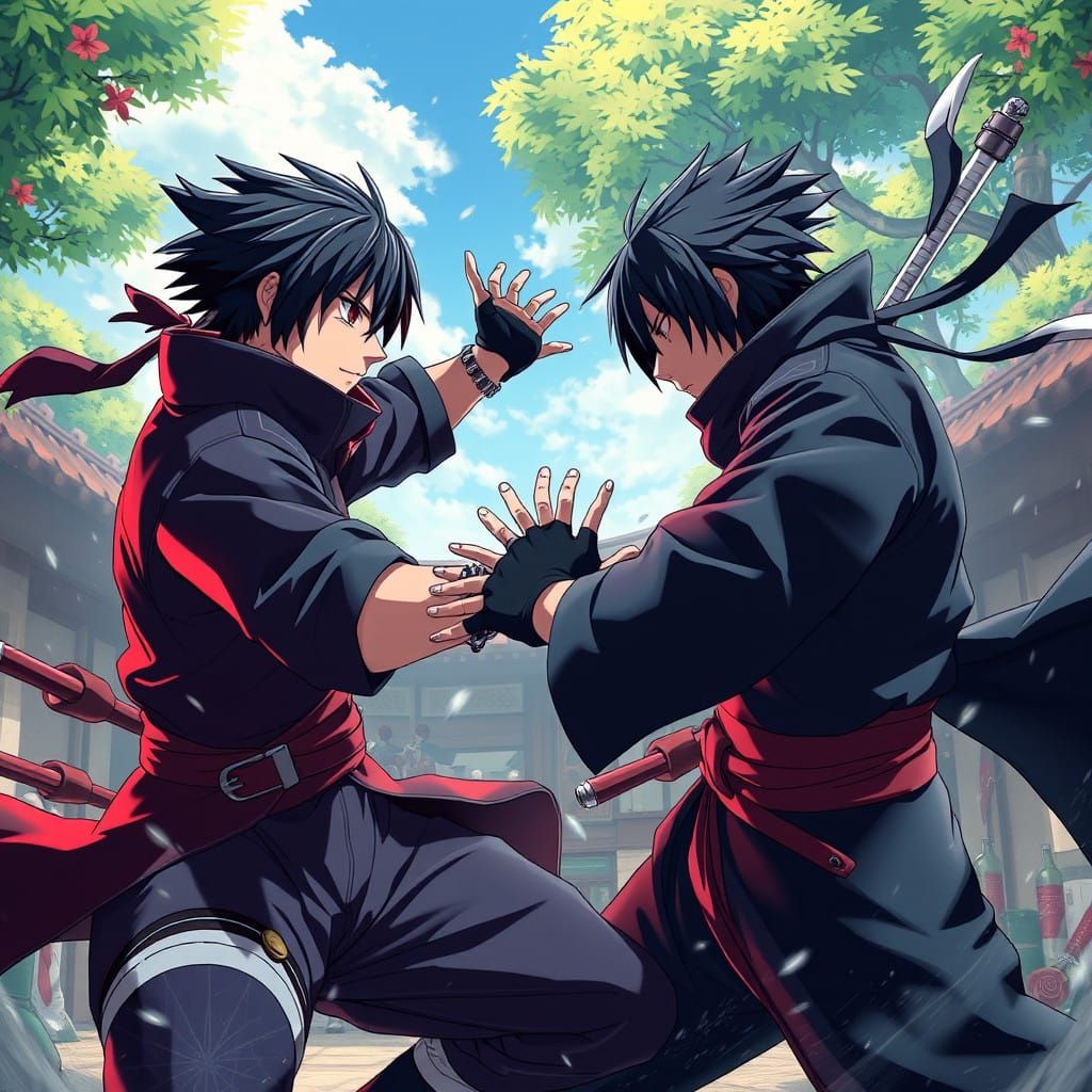 Epic Anime Battle: Uchiha Sasuke and Itachi Clash