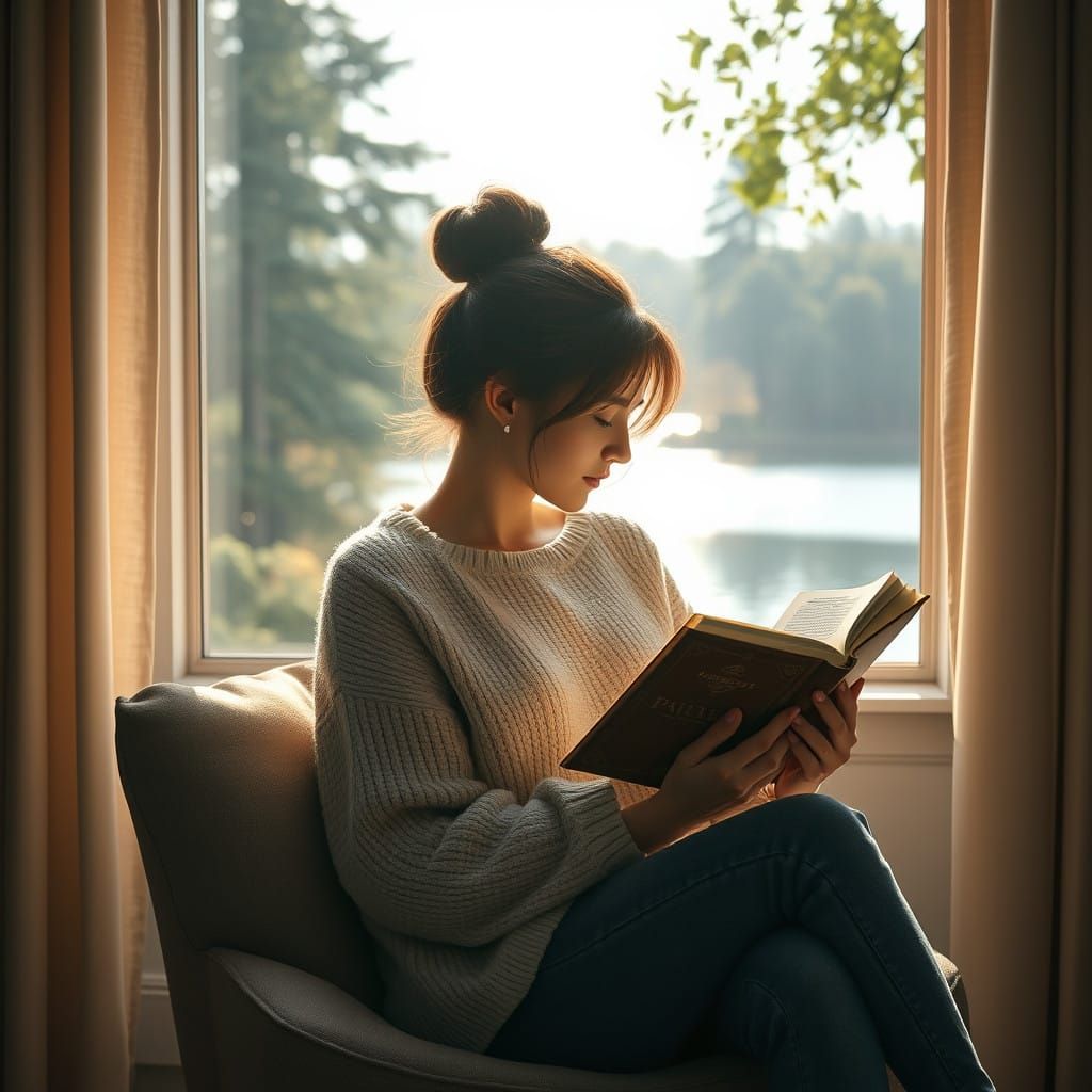 Cozy Reading Nook in Nature