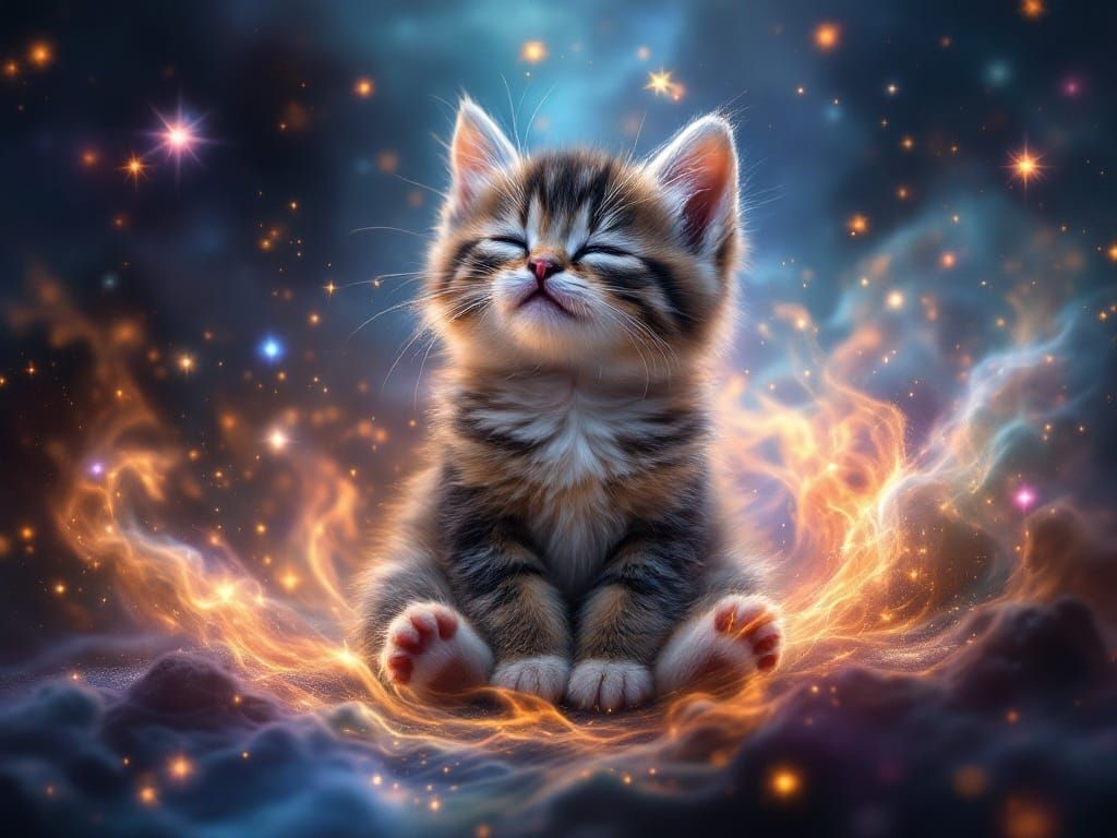 Celestial Kitten: Miniature Creator of the Universe