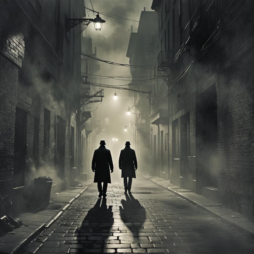 Suspense Movie Poster: Dark Alley of Secrets