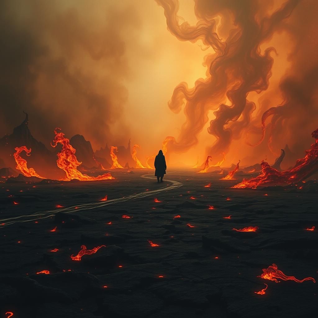 Eternal Wasteland: A Surreal Gothic Hellscape