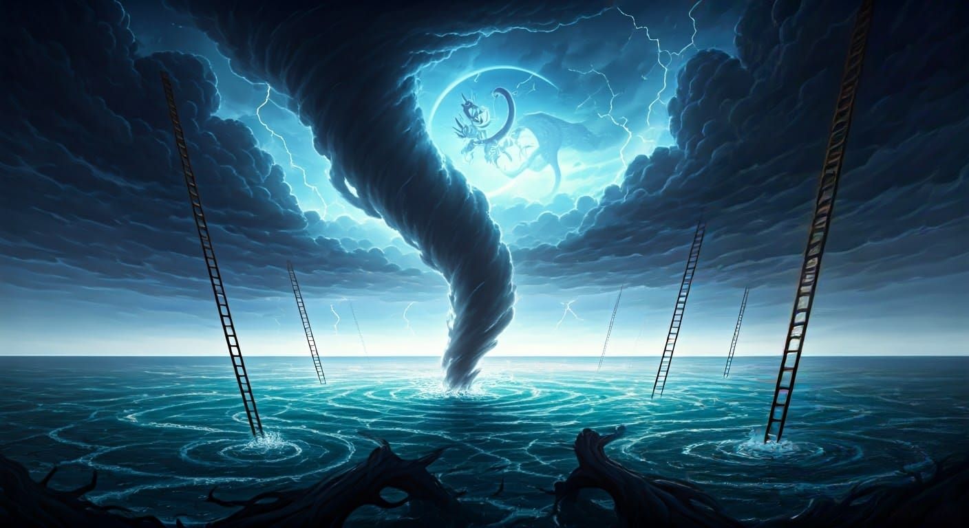 Ladders to the Sky Amidst Storms